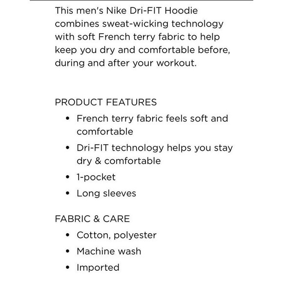 $90 Nike Mens Medium Full Zip Dri-Fit Jacket Hoodie Black Camo Gorpcore Outdoors - Picture 9 of 11